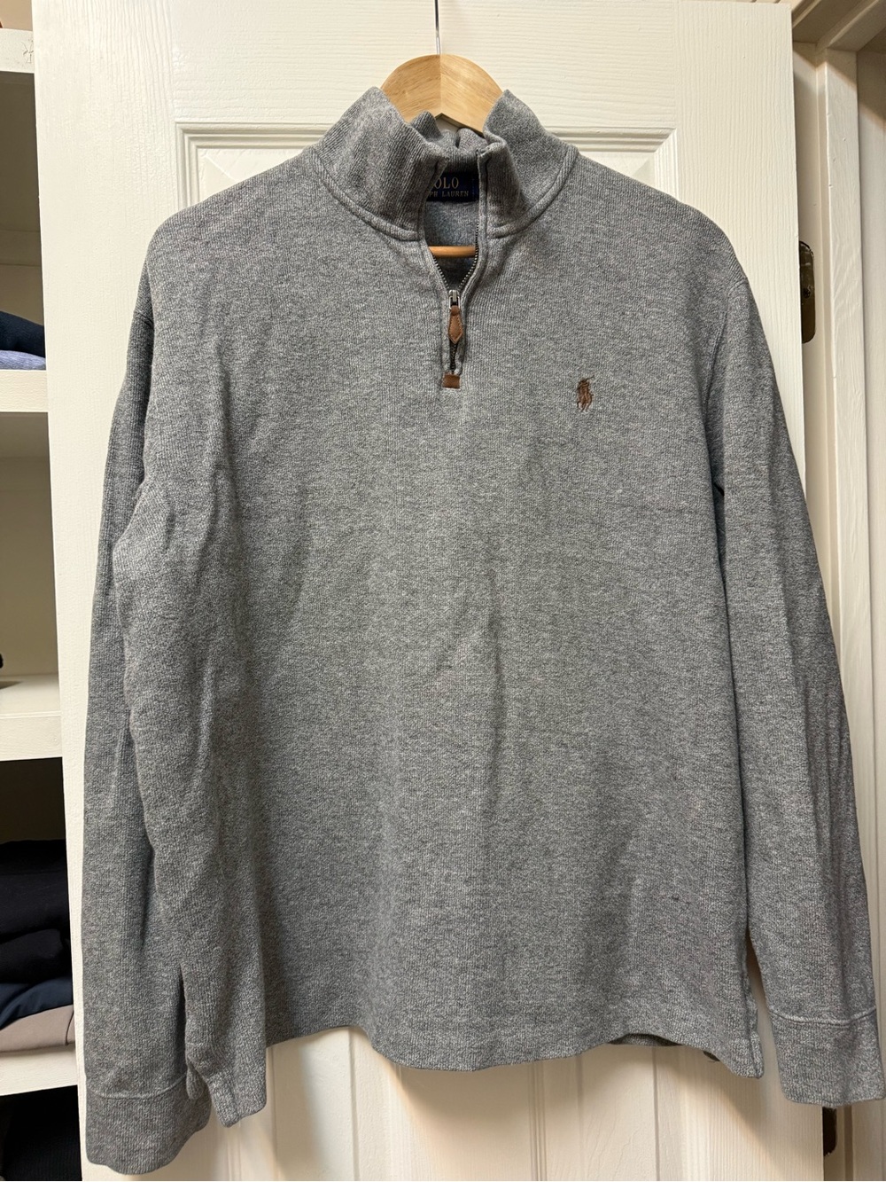 Polo Ralph Lauren Gray Quarter-Zip Pullover